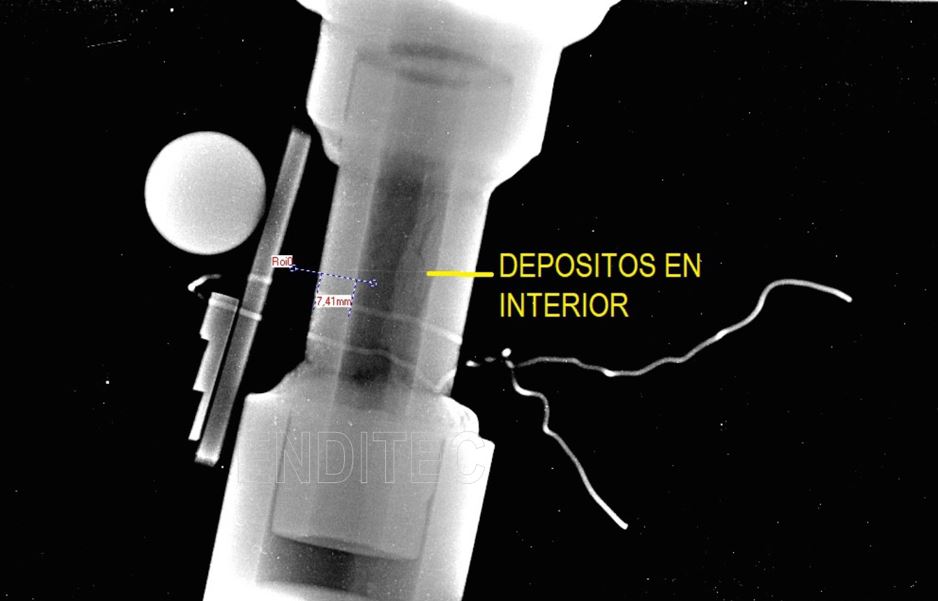 Detección de depósitos internos en tubería con radiografía digital